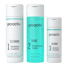 Proactiv 3 Step Acne Treatment Kit – 60 Day Benzoyl Wash + Toner + Treatment