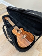 Lanikai ACS-CEC All Solid Acacia Concert Acoustic Electric Ukulele w/ Foam Case