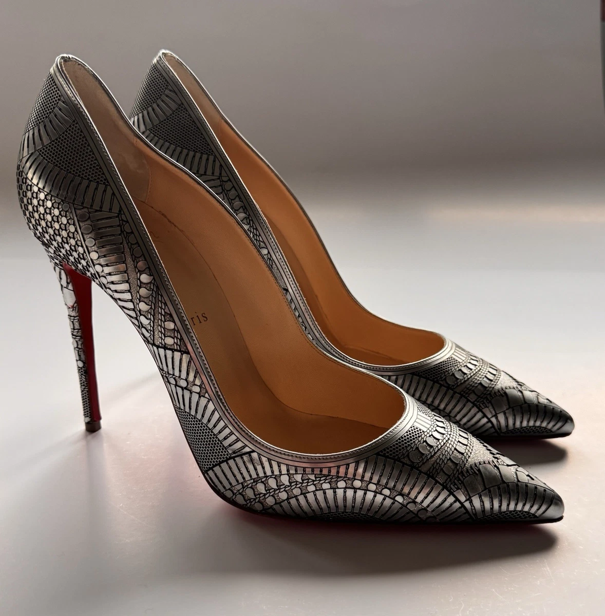 Christian Louboutin Silver Stiletto Heels for Women for sale | eBay