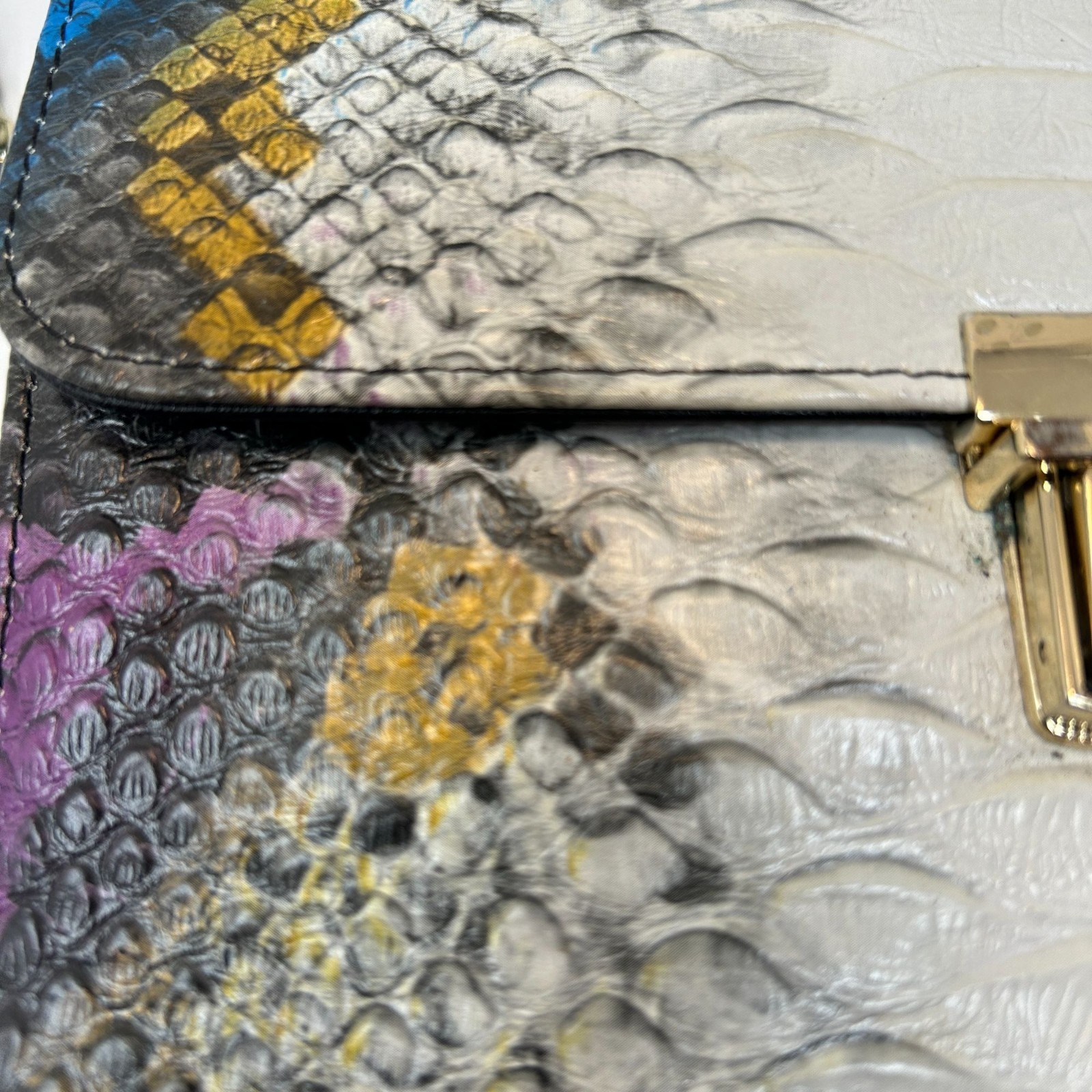 Women’s Python Embossed Crossbody Shoulder Bag w/… - image 6