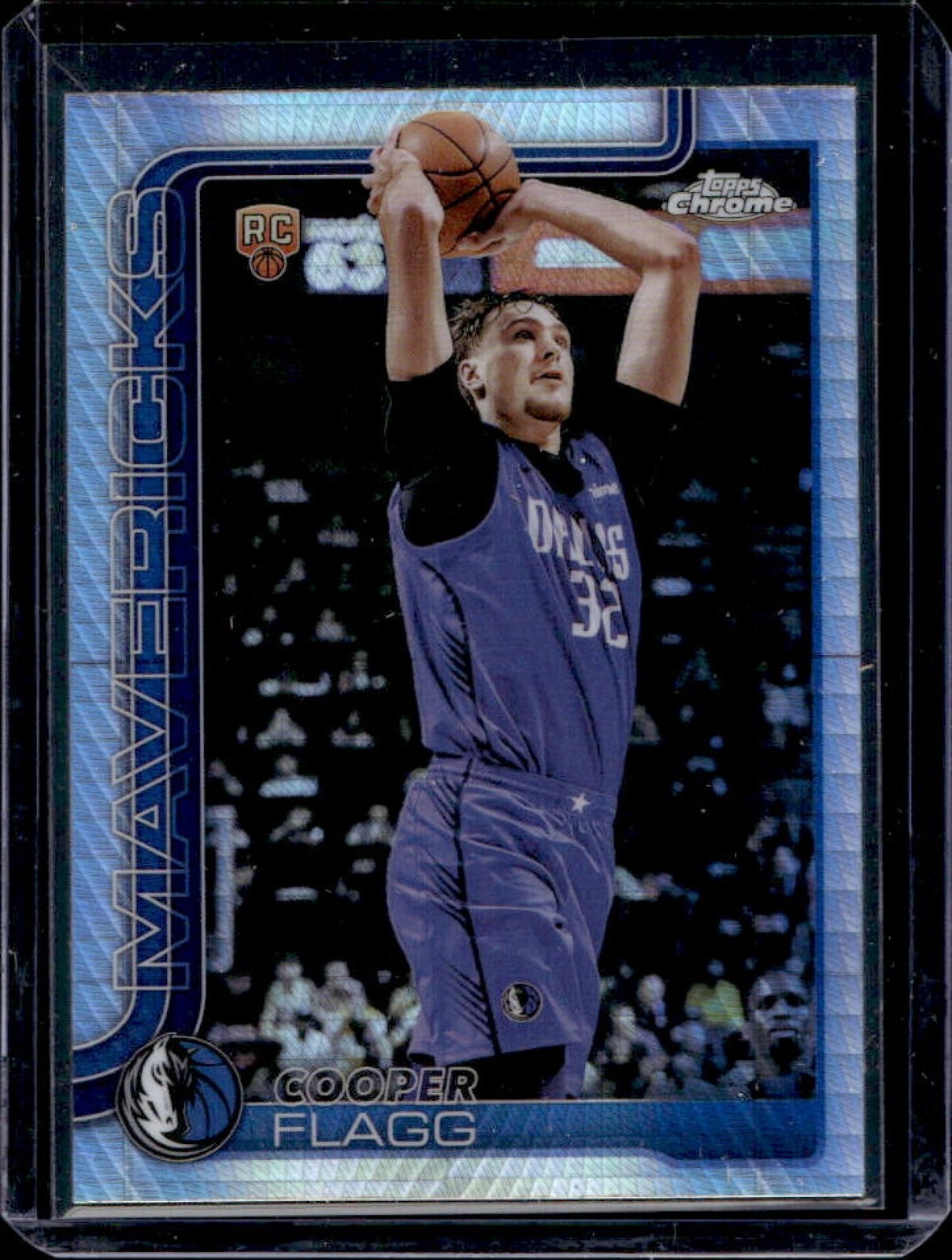 2025-26 Topps Chrome Cooper Flagg RC Prism Refractor Rookie #251 Mavericks