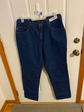 NEW WITHOUT TAGS MEN'S SIZE 36X34 CARHARTT WORK JEANS NAME TAG ON FRONT
