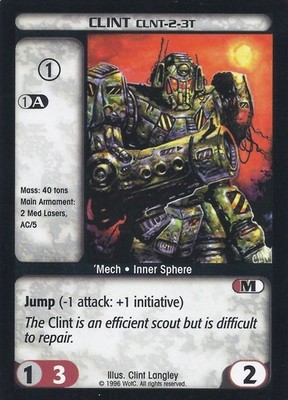Clint (CLNT-2-3T) - Limited - Battletech CCG
