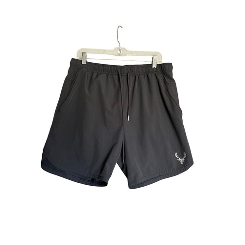 Bucked Up Herren Sport Shorts dunkelgrau Hirsch Logo Gummibund Kordelzug XL - Bild 1 von 8