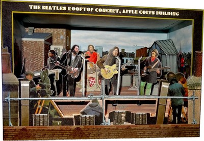The Beatles Rooftop Concert 3D Diorama Figure Set Apple Corps From 