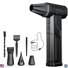 300000RPM Electric Air Duster, Rechargeable Blower for PC, Keyboard, Home Clean