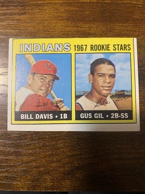 1967 Topps #253 Indians 1967 Rookie Stars (Bill Davis / Gus Gil) 6CCCCC