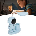 Cute Cartoon Astronaut Shape LED Desk Lamp Rechargeable For Kids New