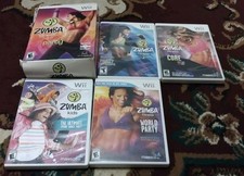 LOT OF 5 ZUMBA JOIN THE PARTY CORE WORLD FITNESS KIDS WITH BELT FOR NINTENDO WII