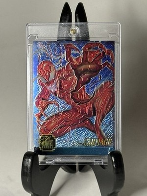 1995 Marvel Flair Chromium Limited Edition Insert (Carnage, 2 of 12)   Fleer