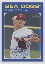 2020 Topps Heritage Minor League Edition Blue 33/99 Bryan Mata #142 uk2