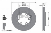2X Bremsscheibe Pagid 52321N FüR Ford Maverick UDS UNS Nissan Terrano 2 R20 Pick