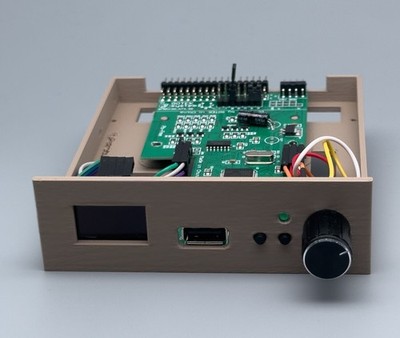 Amiga 2000 Internal Gotek Drive with Display, Knob & 16GB USB Stick AT435