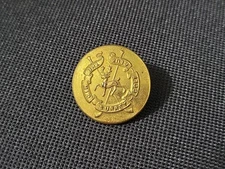Antique Mid Surrey Golf Club Button c1900 Brass Stag Crest Hyam & Co London