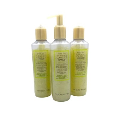 MARY KAY SATIN HANDS~WHITE TEA & CITRUS SMOOTHIE~NO PUMP~3 FULL SIZE SCRUBS~NWOB