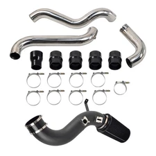 Intercooler Pipe & Cold Air Intake Kit For 13-16 GMC Chevy 6.6 6.6L LML Duramax