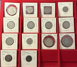 Chile Modern Minor Coins: Lot of 14