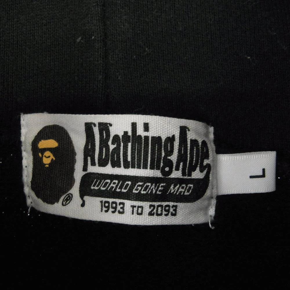 A BATHING APE (BAPE) Felpa con cappuccio maglione A Bathing Ape USS patch logo nero L