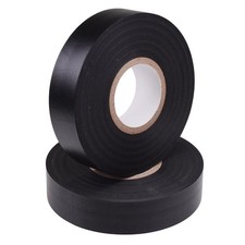 Black 19mm x 33m PVC Insulation Electrical Tape Flame Retardant