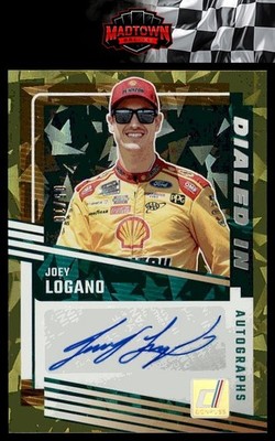 2025 Donruss #DIA-JLO Joey Logano Dialed In Autographs Gold Ice #/10