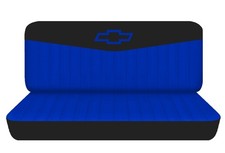 Fits 1957 Chevy 3100 Pickup Truck Front Bench Seat Covers Black Blue Wdesign