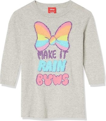 Disney Minnie Regenbogen Amazon Essentials Mädchen Pullover Pulli Kleid 8/10/11-12
