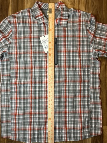 Camisa LL Bean Para Hombres Grande Alta A Cuadros Pesca Exterior Ligera Bolsillo con Cremallera - Imagen 9 de 11