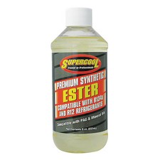 Supercool E7 A/C Compressor Ester Lubricant, 8 Oz, Bottle, Yellow