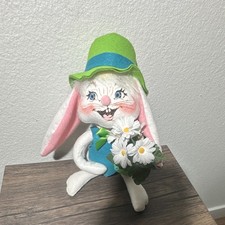 Annalee Spring Boy Bunny Easter Fabric Figurine 12