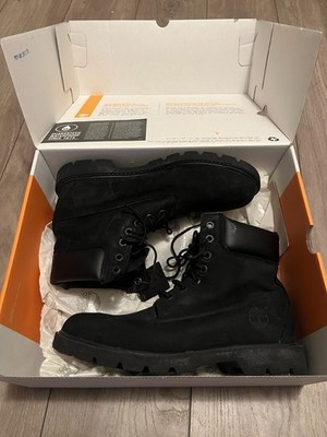 Timberland 6” Classic Waterproof Boots Black Suede Mens 8  display picture 2