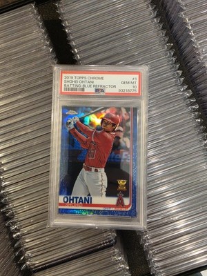 2019 Topps Chrome Blue Refractor /150 Psa 10 Shohei Ohtani 