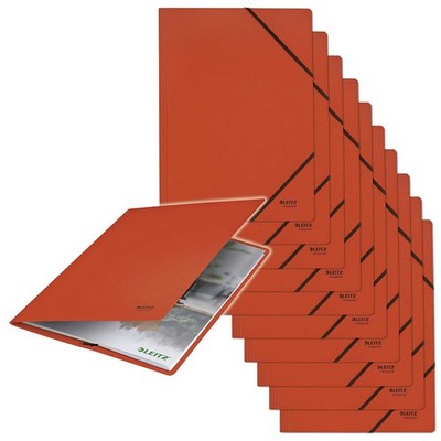L:Elastic Folder Recycle A4 red Corner tensioner folder Red