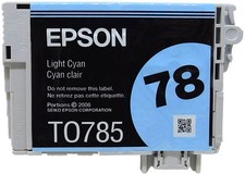 Epson 78/T0785 Light Cyan Ink Cartridge for Stylus Photo R260/280/380, RX680