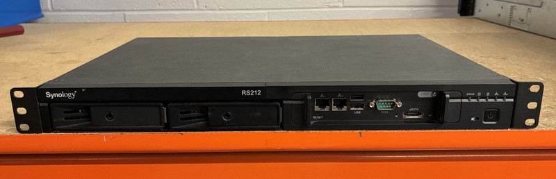 RS212 Synology 2 Bay NAS 256MB Memory With Rack Ears Fully Tested