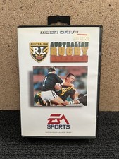 Thumbnail of ebay&reg; auction 406780081588 | Australian Rugby League Sega Mega Drive Videospiel EA Sports PAL komplett