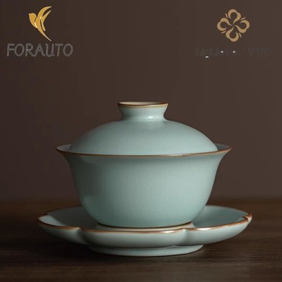 Ruyao Ceramics Gaiwan Tea Set 180ml 6oz Light Heat-resistant Teacup Tea Bowl