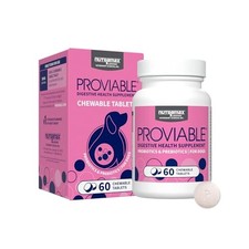 Nutramax Proviable Probiotics for Dogs, Digestive Health Supplement, 60