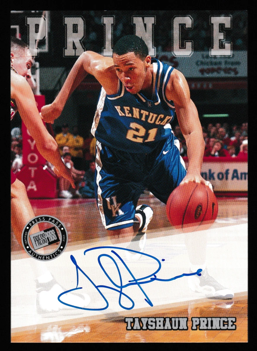 Basketball Trading Cards Tayshaun Prince Sports Autographed for