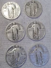 Liberty STanding Quarters: 6 Coins  Huckleberry   (2520-202)