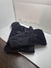 The North Face Sweater Womens Small Black Fuzzy Fleece Quarter Zip Pullover