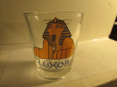 Luxor Casino -Las Vegas -Sphinx-history- standard Shotglass- new by Libbey