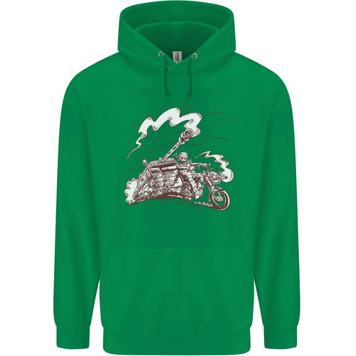An Army Biker With Tank Skull Motorcycle Childrens Kids Hoodie - Picture 47 of 88