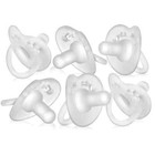 Evenflo Balance + Cylindrical Pacifier (0 Months+, 6Pk, Clear)