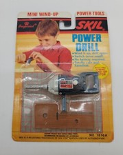 Imperial Mini Wind-Up Skil Power Drill Vtg 1988 Wind Up Motor Toy New Old Stock