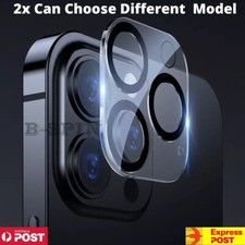 2 X iPhone 17 16 15 14 13 Pro Max Air Plus Camera Lens Protector Tempered Glass