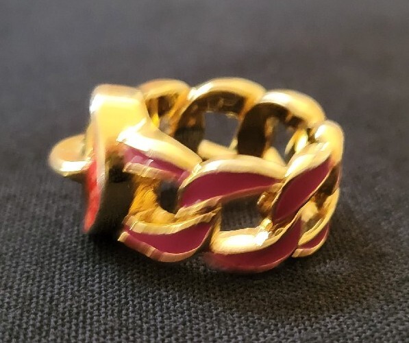 Marc Jacobs Gold Tone Enamel Ring | eBay