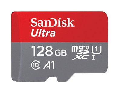 SanDisk Ultra Android MicroSDXC UHS-I Memory Card + Adaptor, SDSQUAB-128G-GN6MA