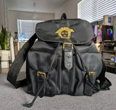 Vintage 90s Gianni Versace Backpack Excellent | eBay
