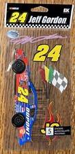Jolees Nascar JEFF GORDON 24 Race Car Driver Flags DuPont 3D Scrapbook Stickers