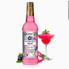 Jordan's Skinny Syrups Sugar Free Flavor Infusion Syrup (750ml) Dragon Fruit Aca